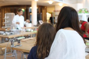 Mother and daughter at Mommy and Me class